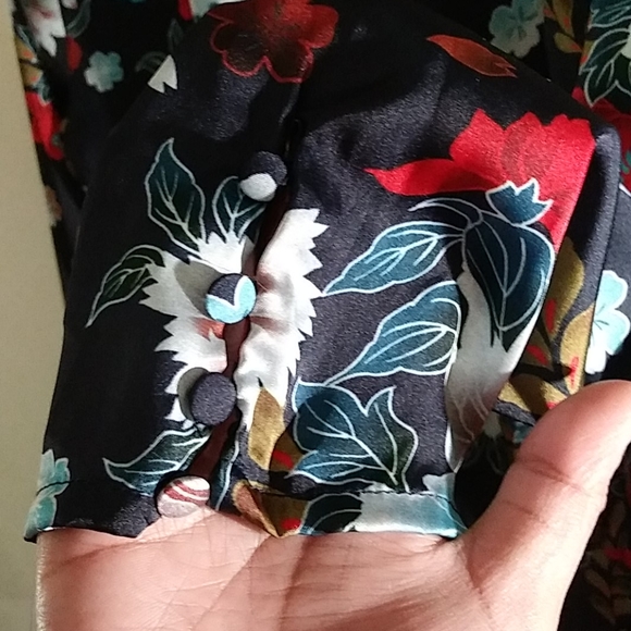 Zara accessories floral bodysuit with choker. - Picture 6 of 6